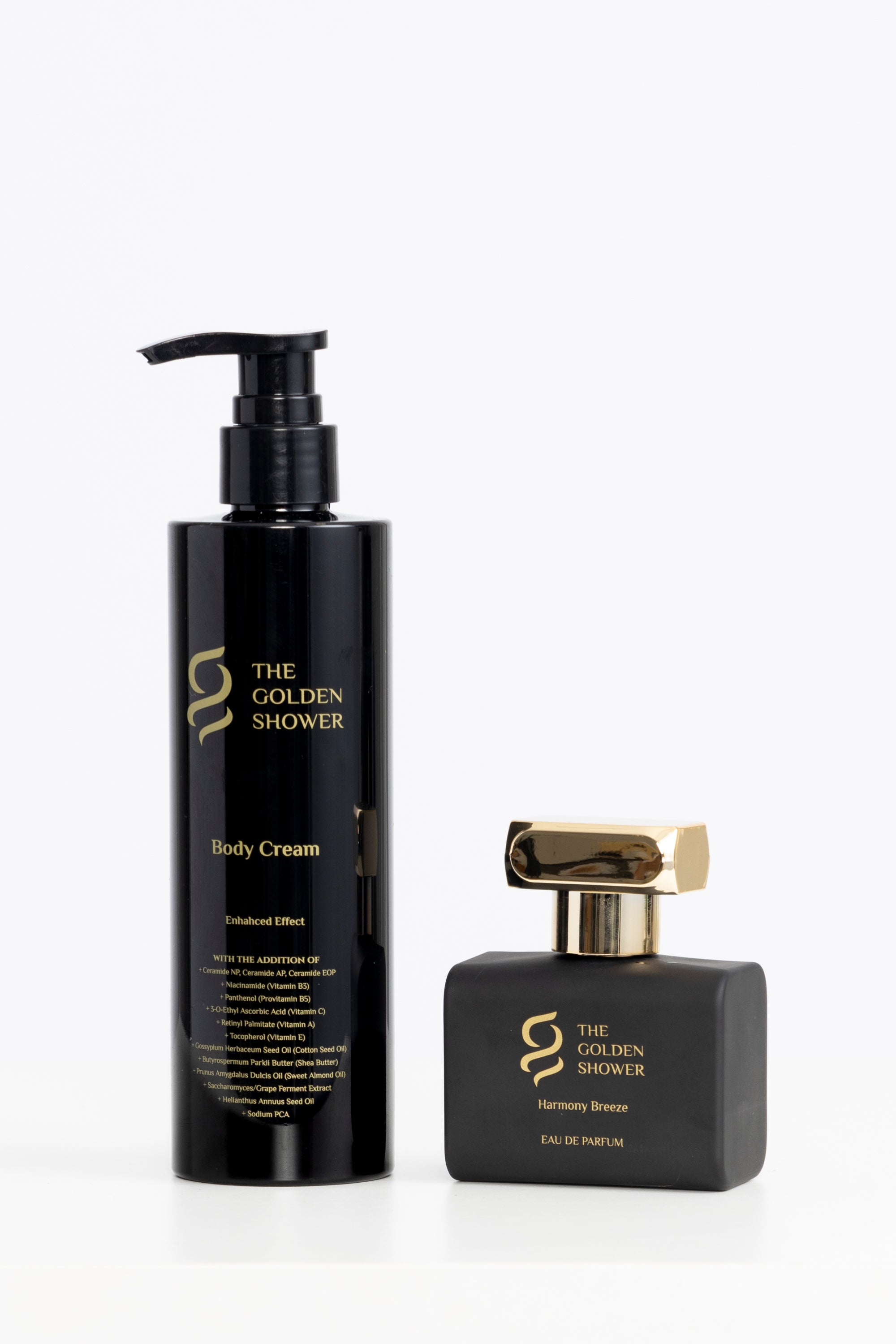 Harmony Breeze fragrance and body cream kit - luxury perfume and skincare bundle by Golden Shower Beauty